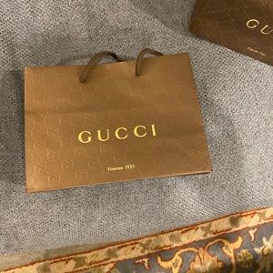 2 Gucci bags 7x9 inches